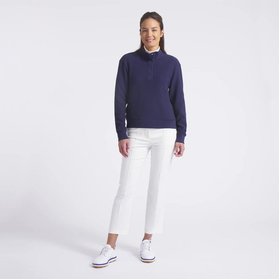 Puma Ladies Boulder 1/2 Snap Pullover - Deep Navy