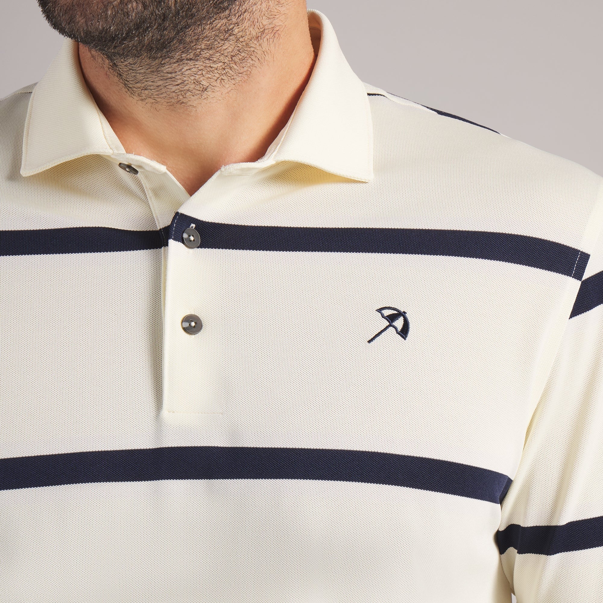 Puma x AP Pique Stripe Golf Polo - Yellow