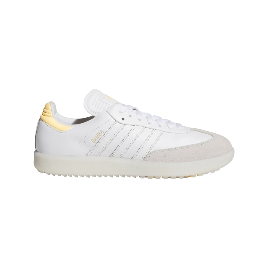 Adidas Samba Spikeless Golf Shoes - White/Orange