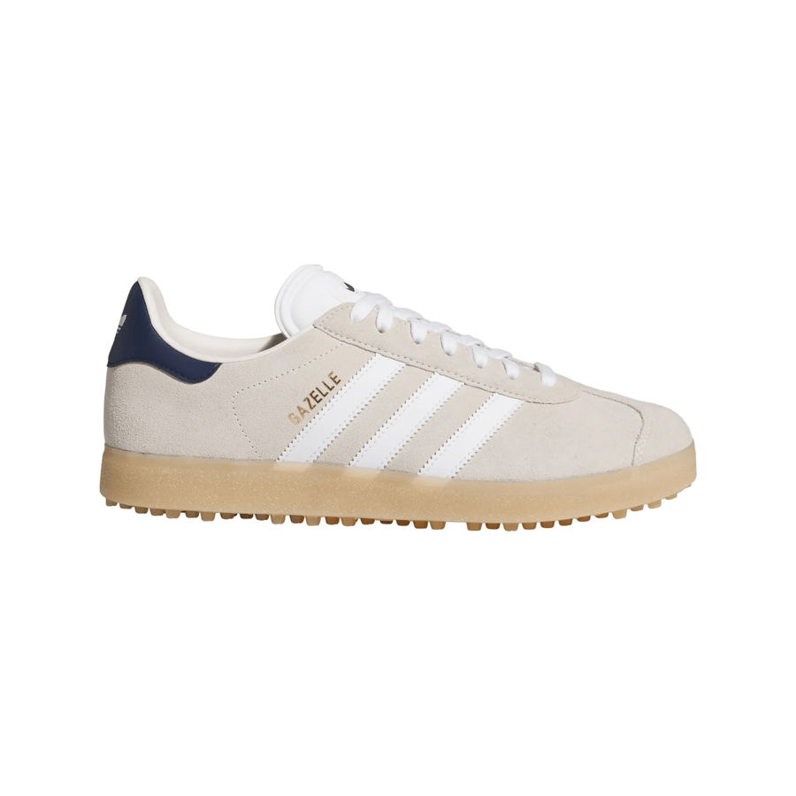 Adidas Gazelle Spikeless Golf Shoes - Beige/White