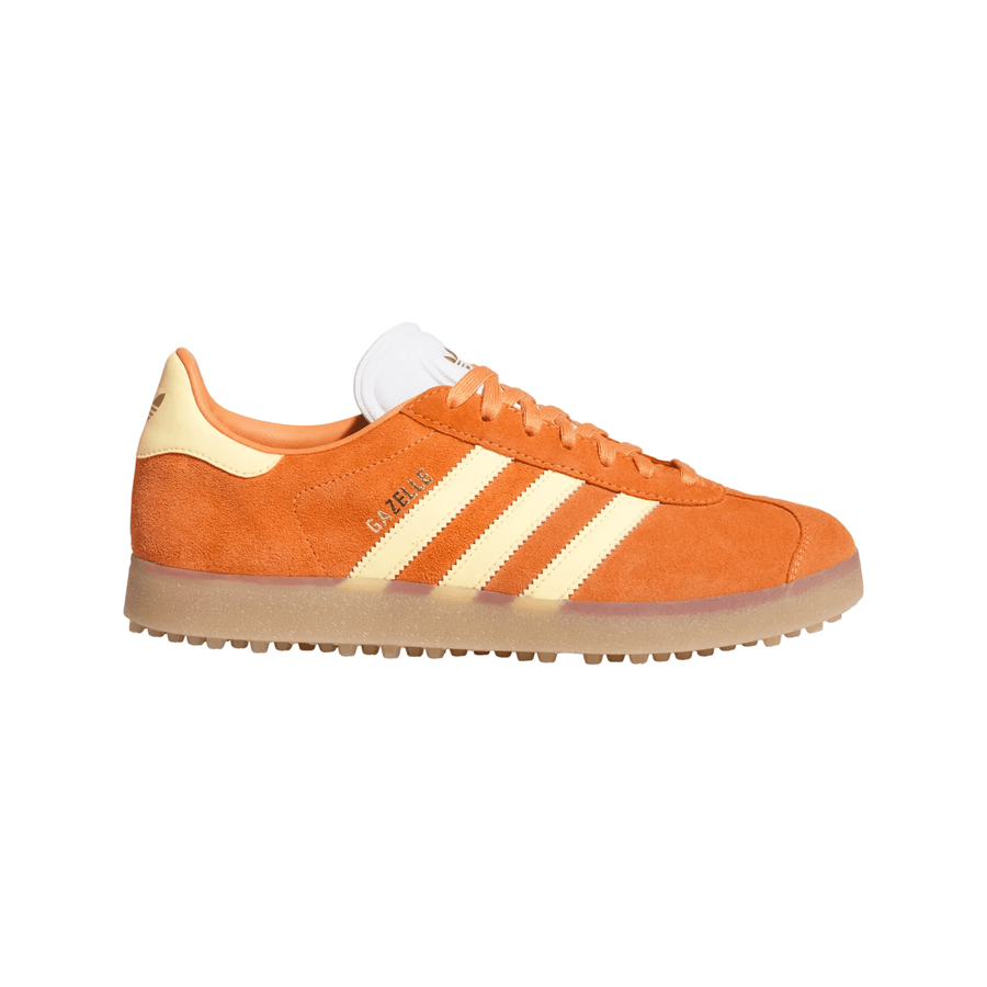 Adidas Gazelle Spikeless Golf Shoes - Orange/White