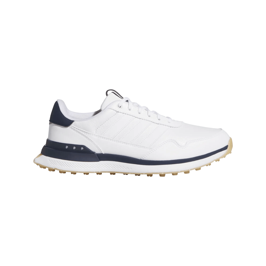 Adidas S2G 26 Leather Spikeless Golf Shoes - White/Navy