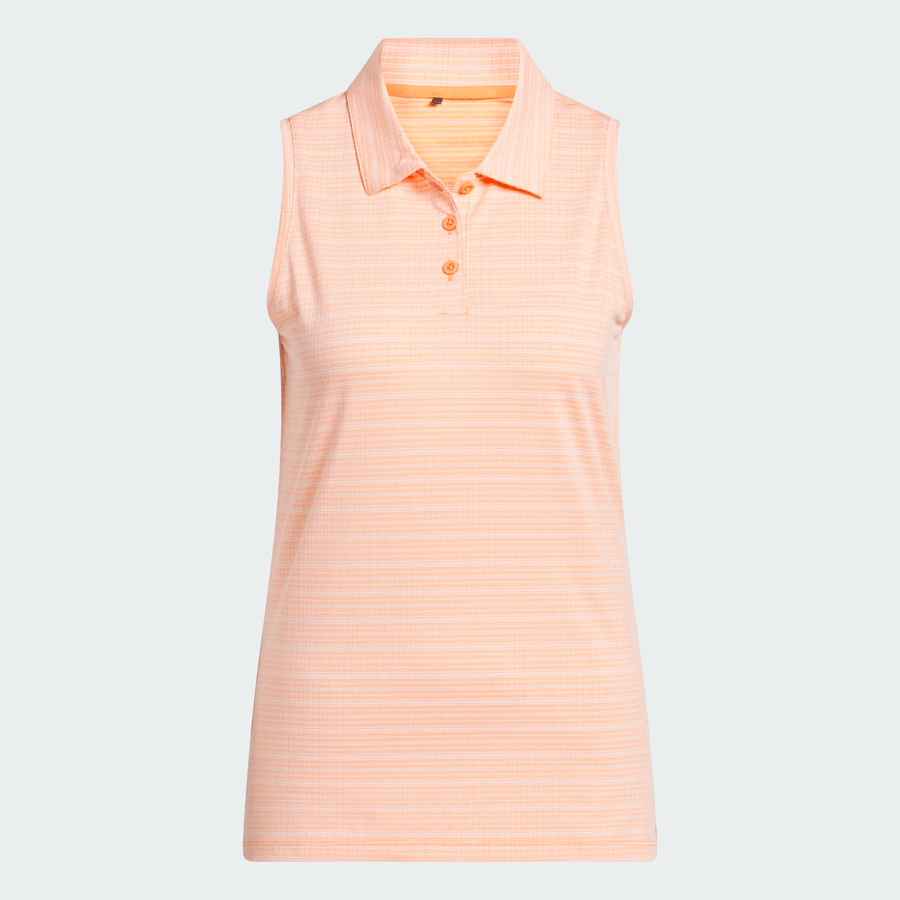 Adidas Ladies Ultimate365 Jacquard Sleeveless Polo Shirt