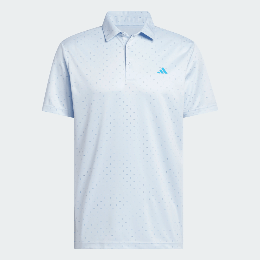 Adidas Performance Textured Print Polo Shirt