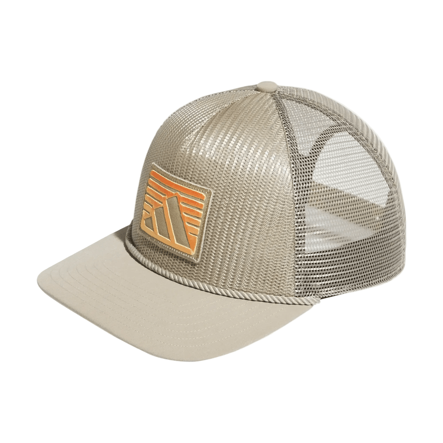 Casquette Adidas en mesh à 5 panneaux avec corde - Beige