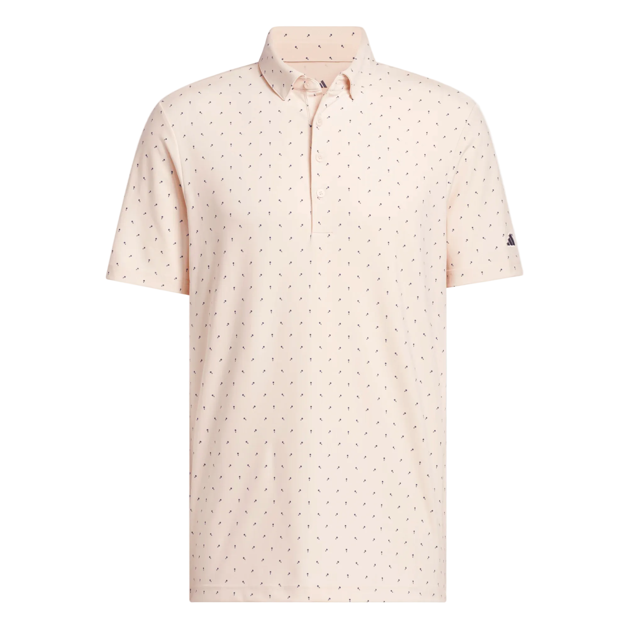 Adidas Ultimate365+ Micro Print Polo Shirt - Pink