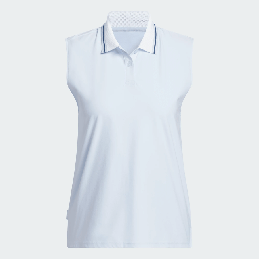 Adidas Ladies Beyond The Course Twistknit Sleeveless Polo Shirt