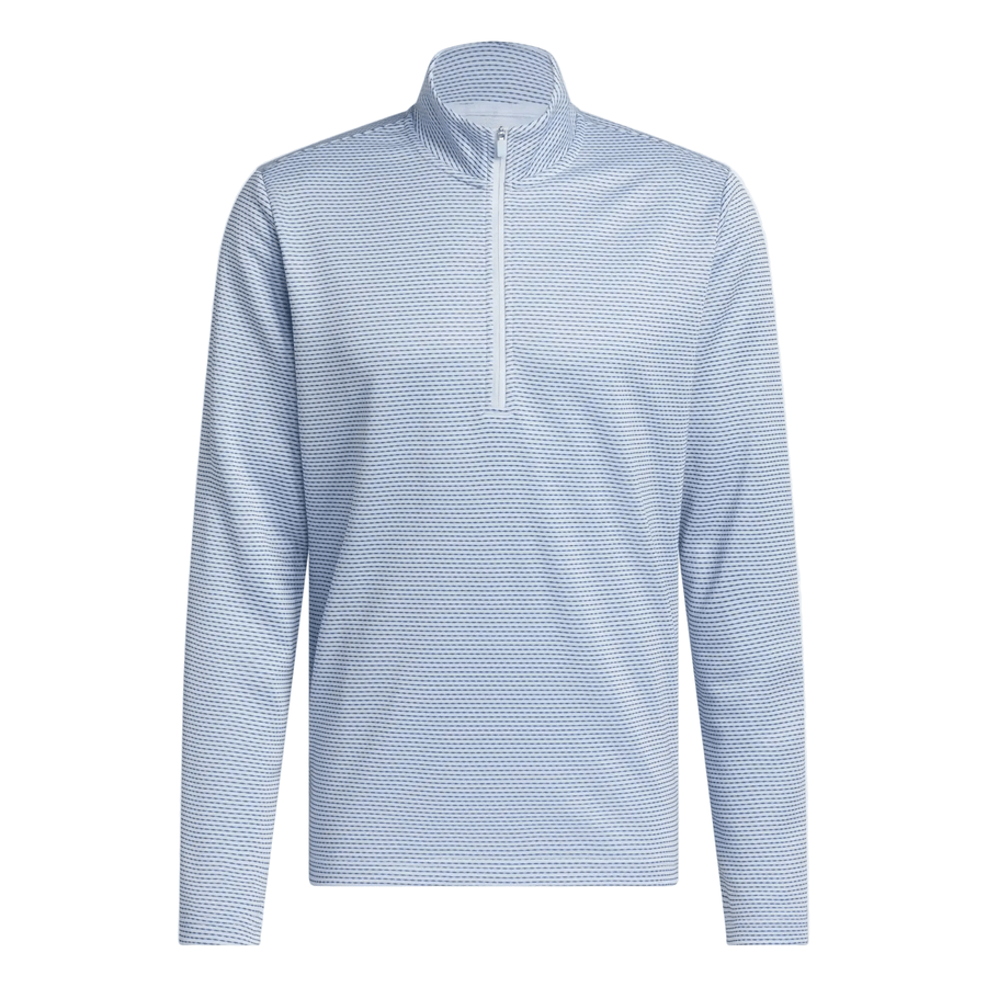 Adidas Performance Printed Quarter-Zip Pullover - Blue
