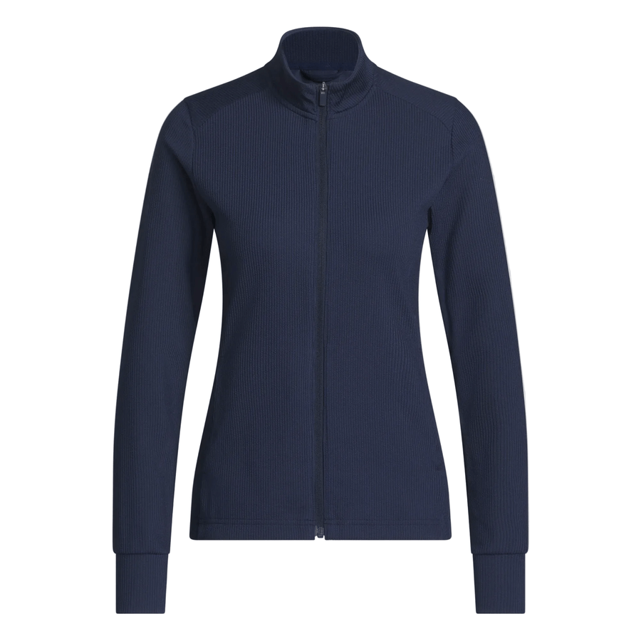 Adidas Ladies Textured Golf Jacket - Navy