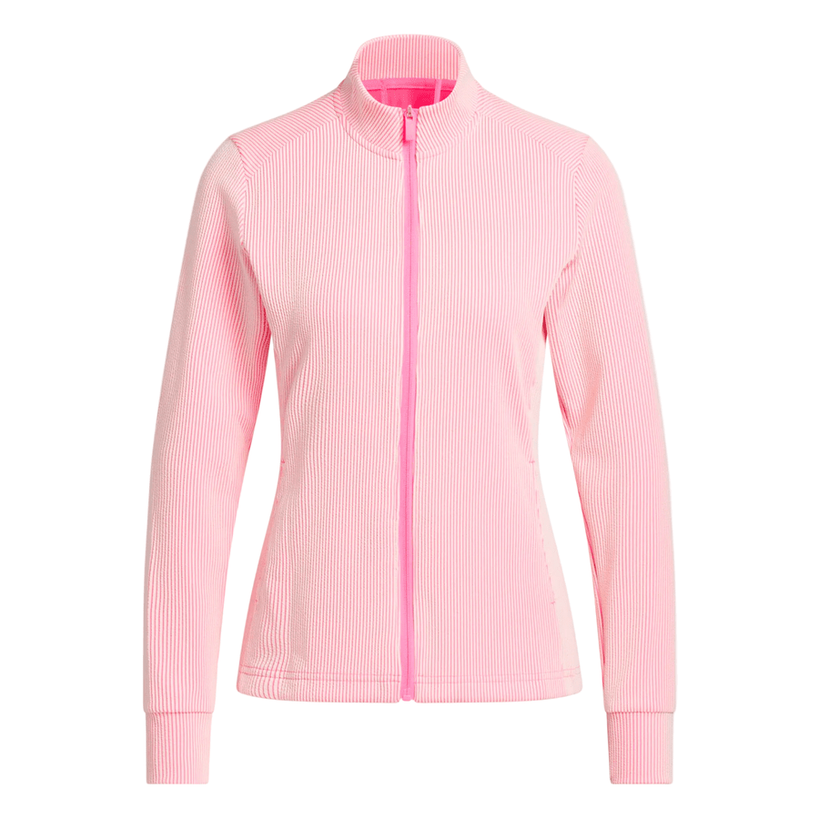 #Check Adidas Ladies Performance Texture Full ZIP Jacket - Pink