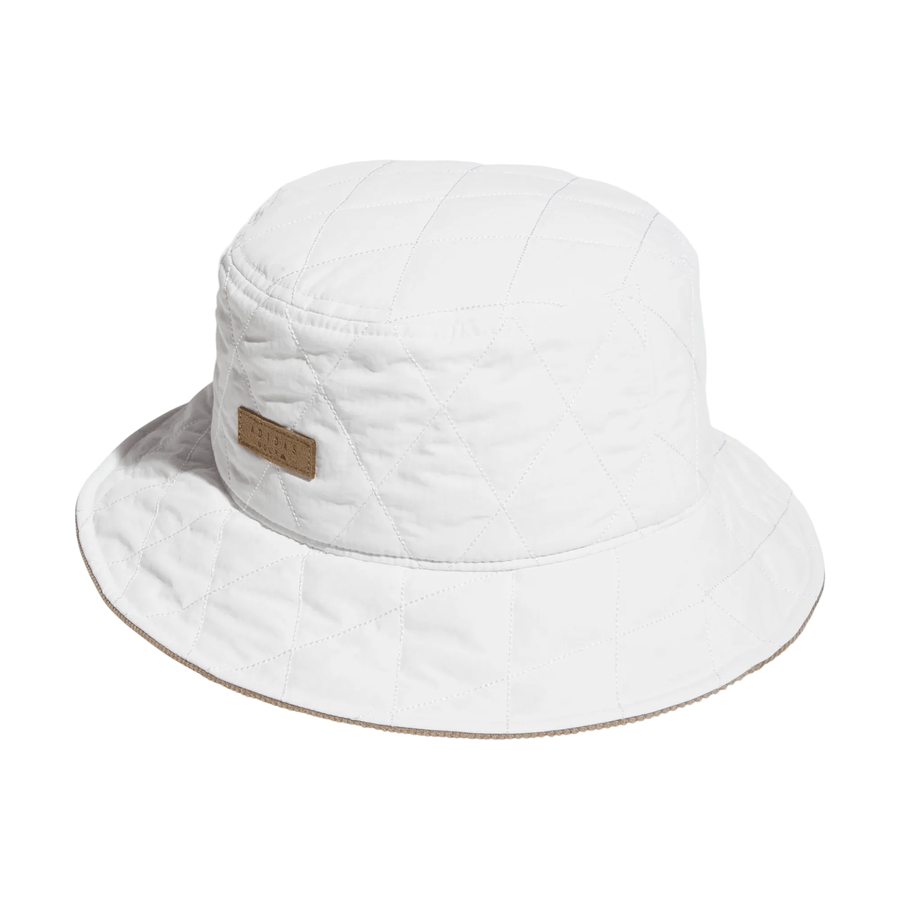 Adidas Ladies Quilted Bucket Hat - White