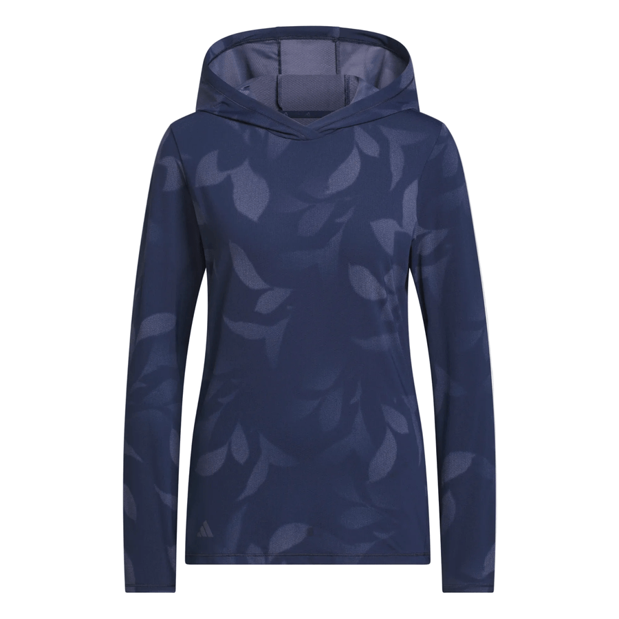 Adidas Ladies Ultimate365 Cool Feeling Printed Hoodie - Navy