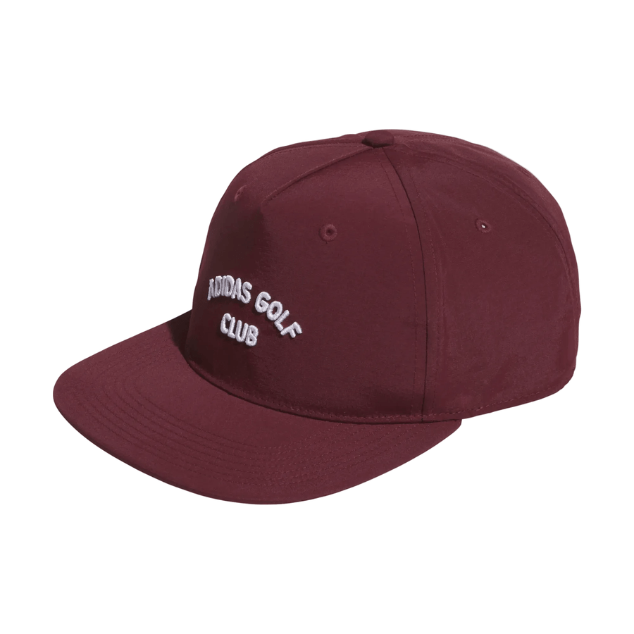 Adidas 5 Panel Crinkled Nylon Hat - Maroon