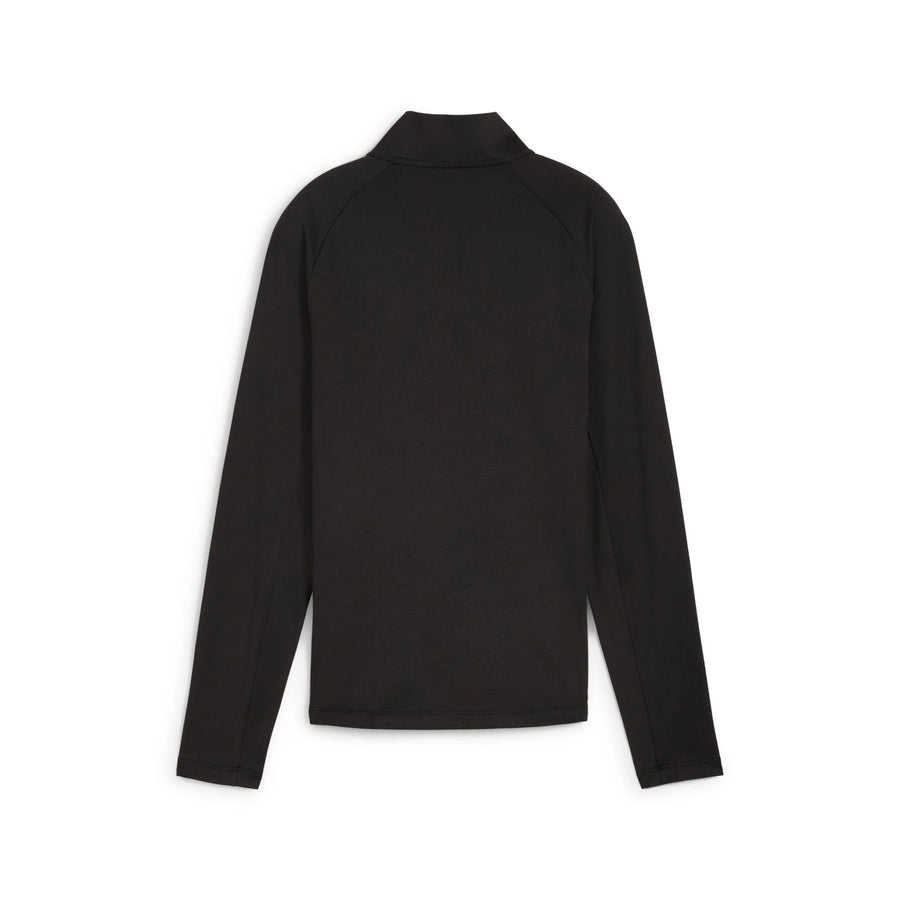 Puma Ladies Pure 2.0 1/4 Zip Pullover - Black