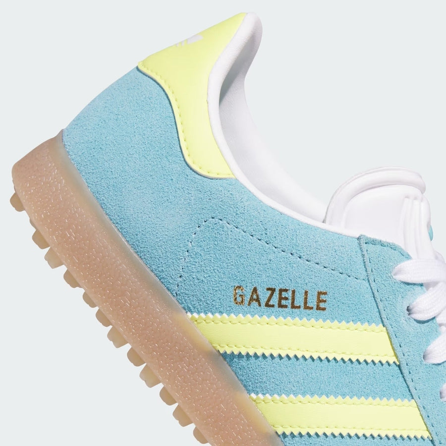Adidas Ladies Gazelle Spikeless Golf Shoes - Blue/Yellow