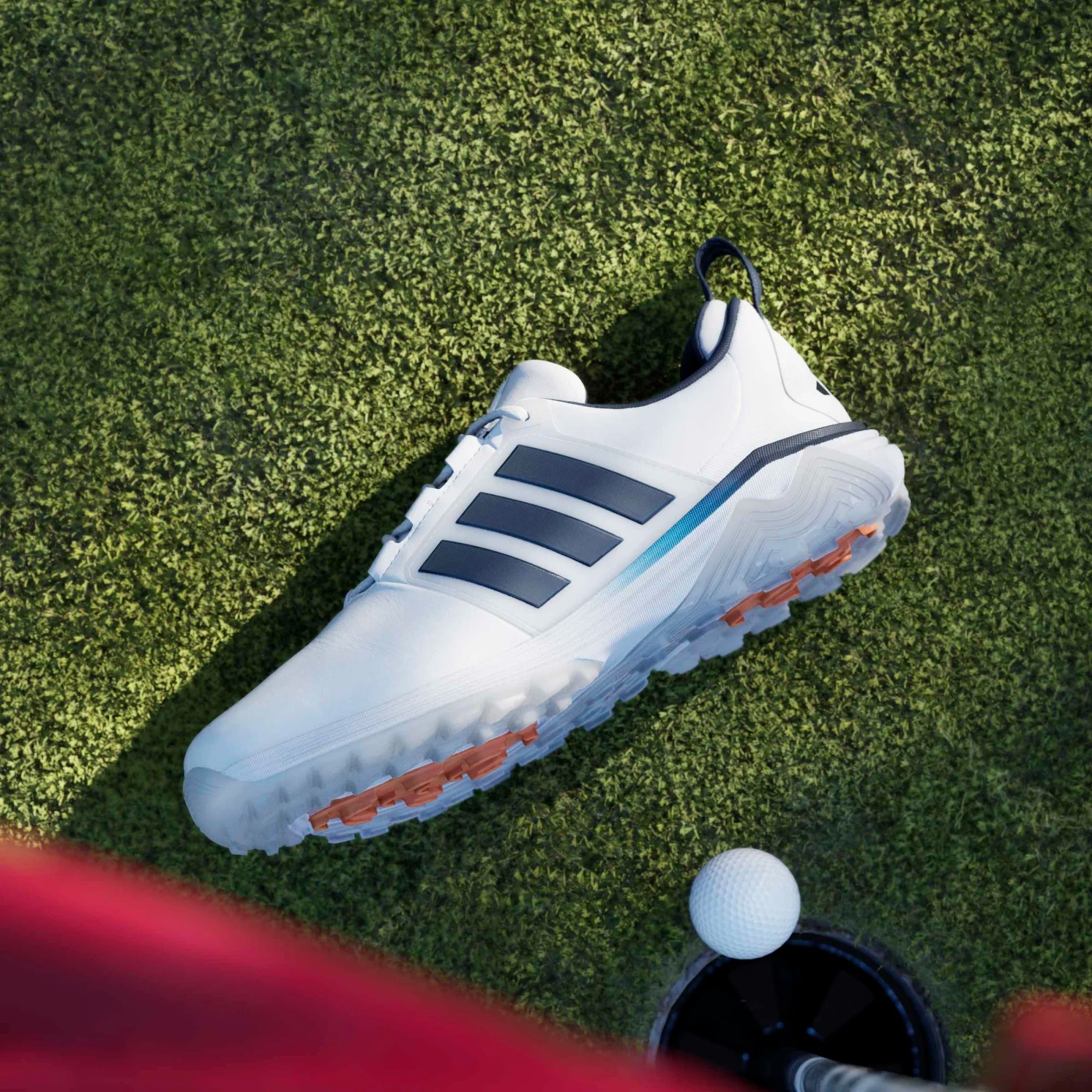 Adidas Adipower 26 Spikeless Golf Shoes - White/Navy