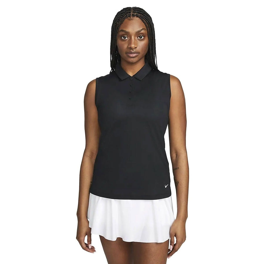 Nike Ladies Dri-FIT Victory Sleeveless Solid Golf Polo