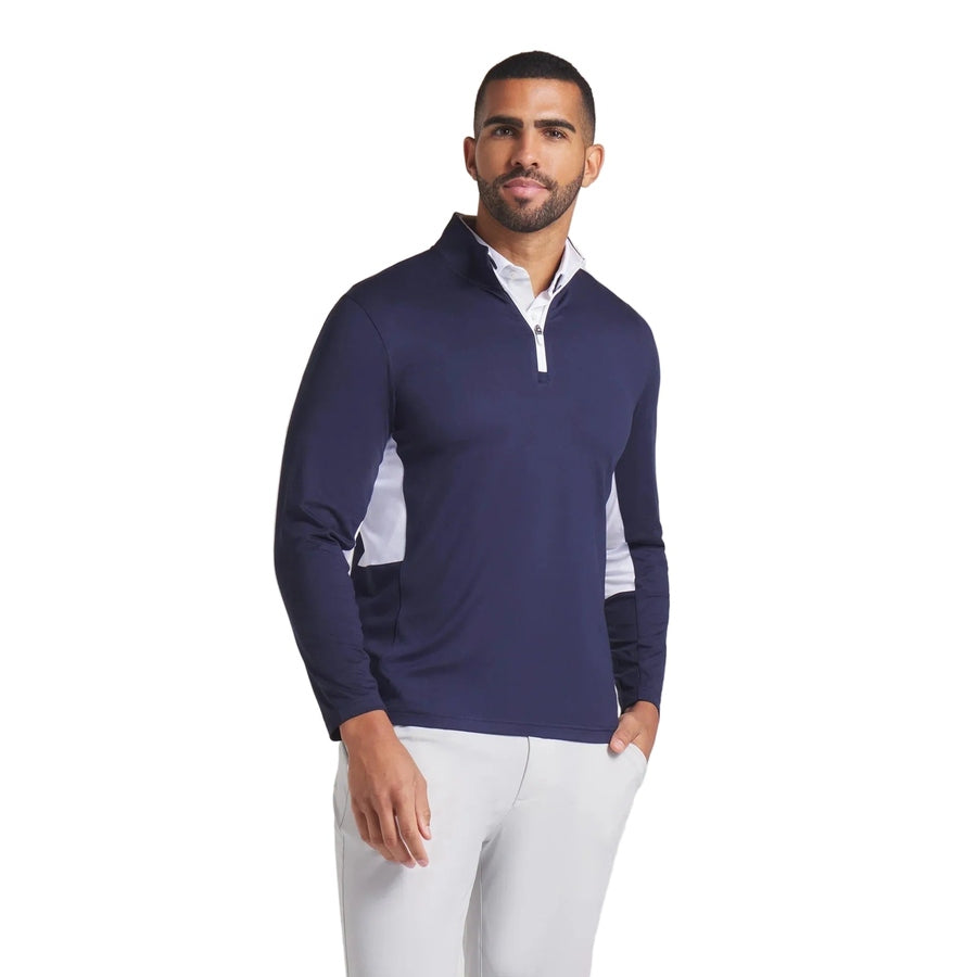 Puma Pure 2.0 1/4 Zip Golf Pullover - Navy