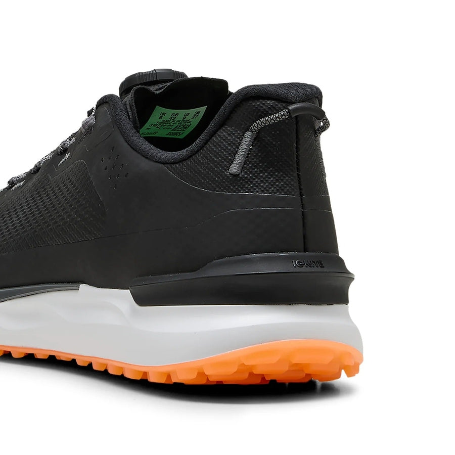 Puma Ignite Elevate 2 Disc Spikeless Golf Shoes - Black/Orange