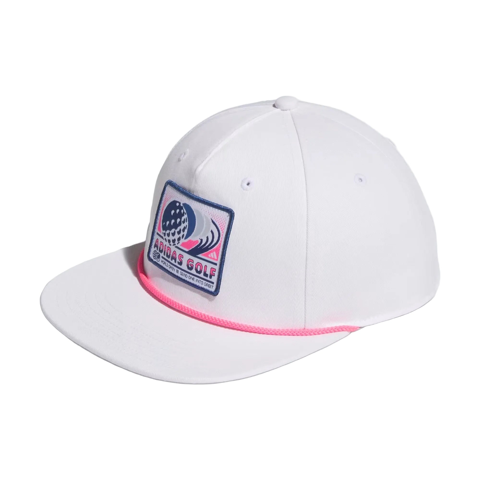 Adidas Juniors 5 Panel Patch Rope Hat - White