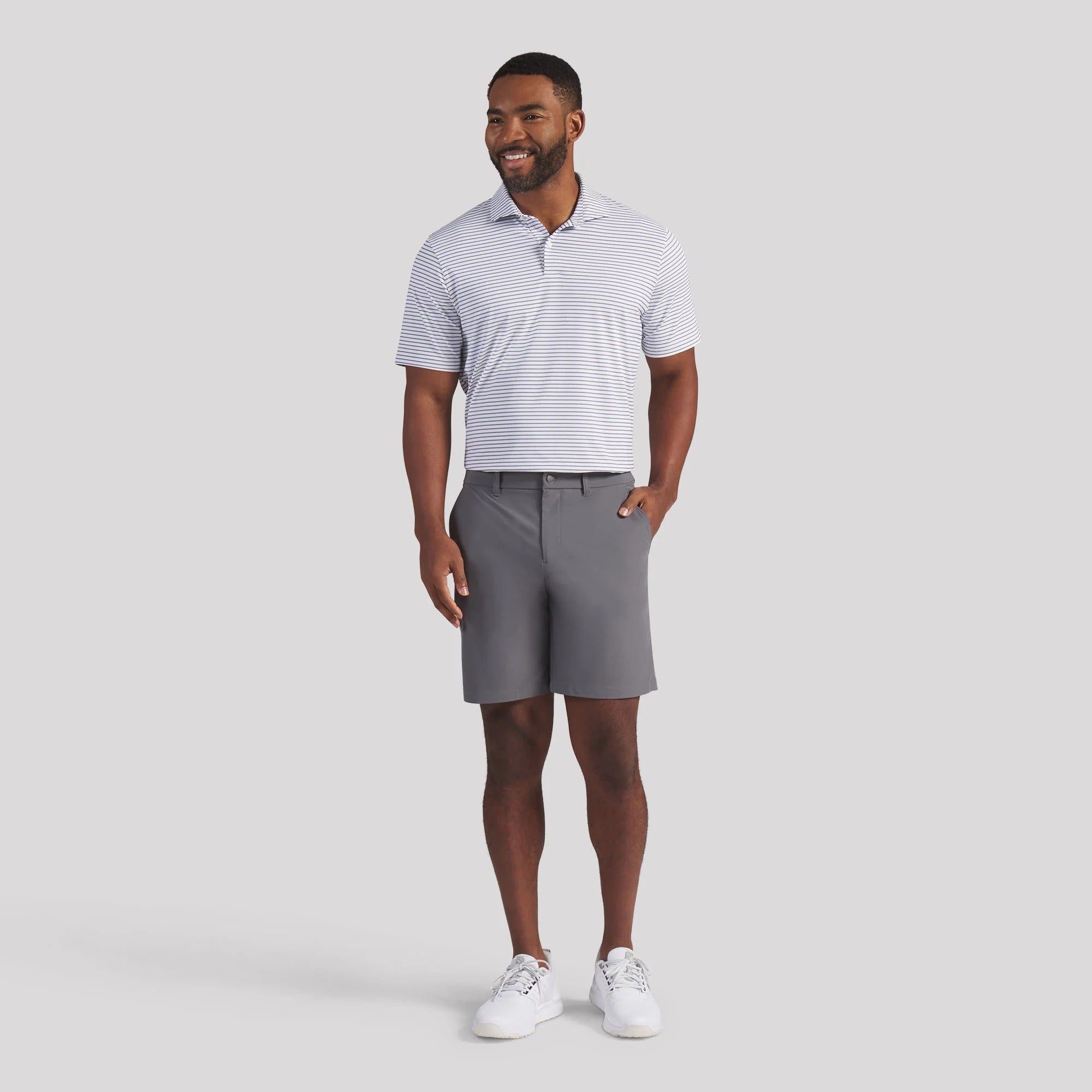 Puma 101 Premier 8" Golf Shorts - Grey
