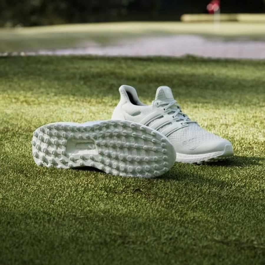 Adidas Ultraboost Spikeless Golf Shoes - Green/White