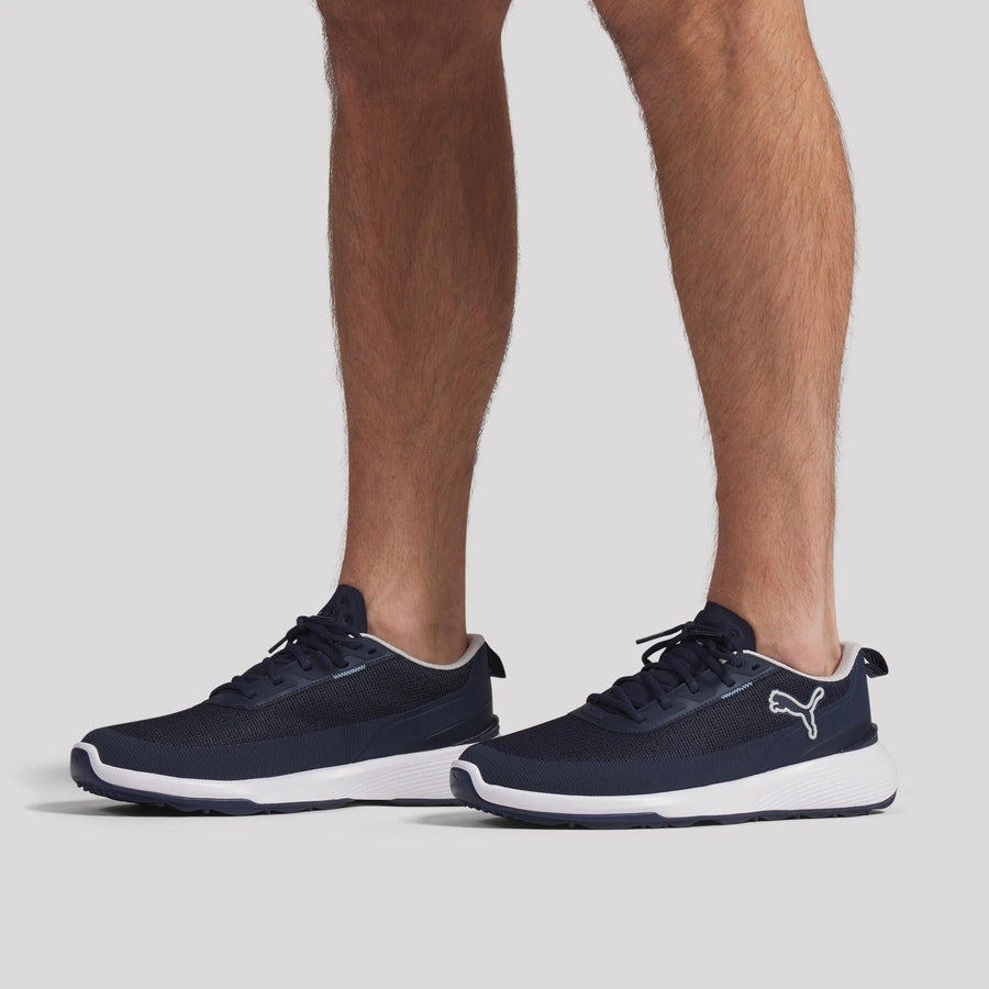 Puma Gruve Sport Spikeless Golf Shoes - Deep Navy/Ash Gray