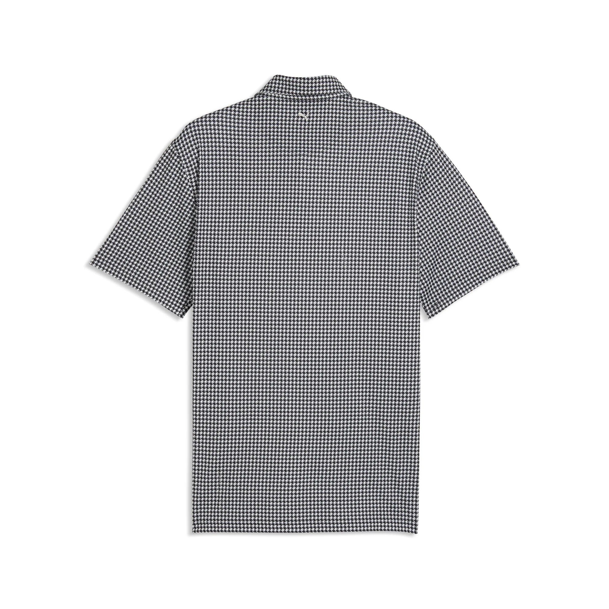 Puma CLOUDSPUN Mono Check BN Golf Polo - Black