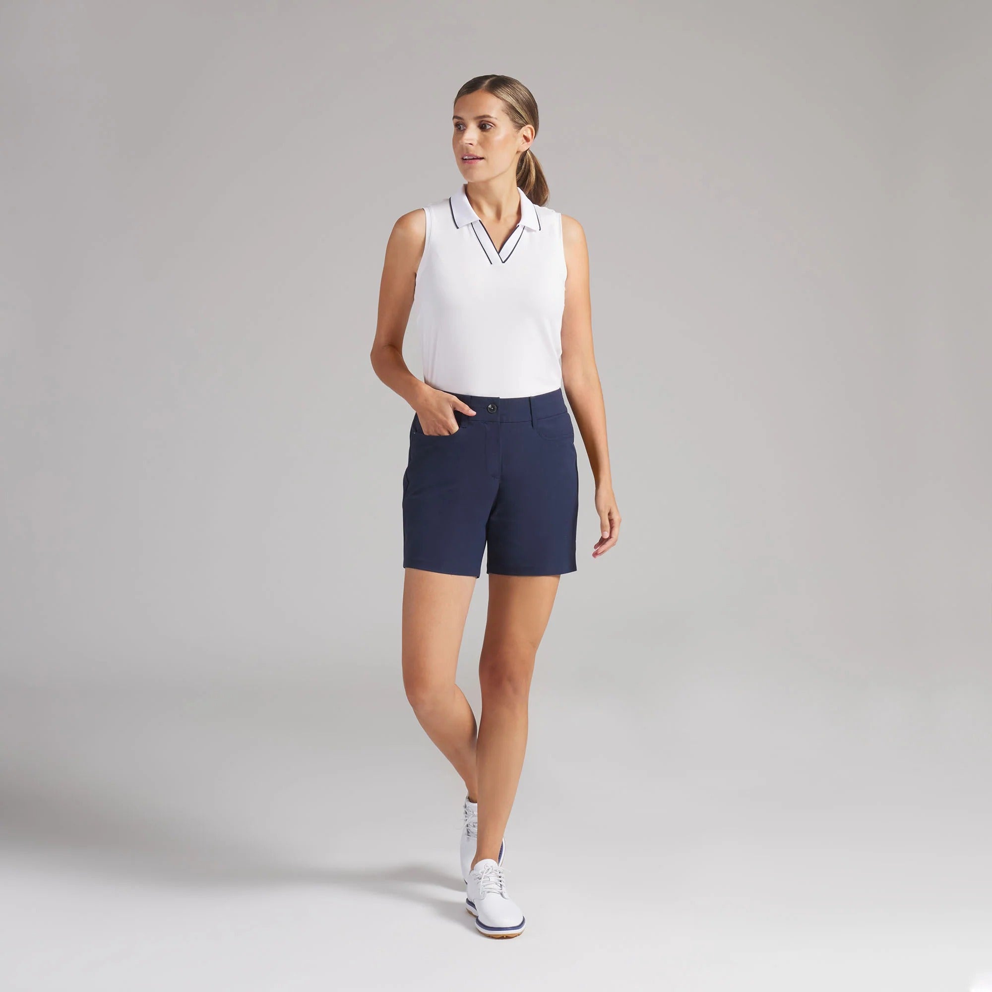 Puma Ladies Avant 6" Golf Shorts - Navy