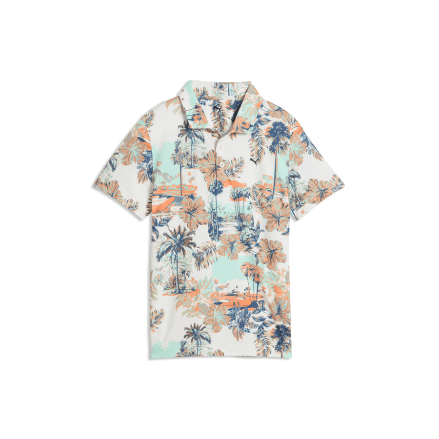 Puma Junior Boys Cloudspun Palm Golf Polo