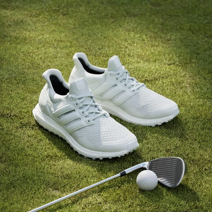 Adidas Ultraboost Spikeless Golf Shoes - Green/White