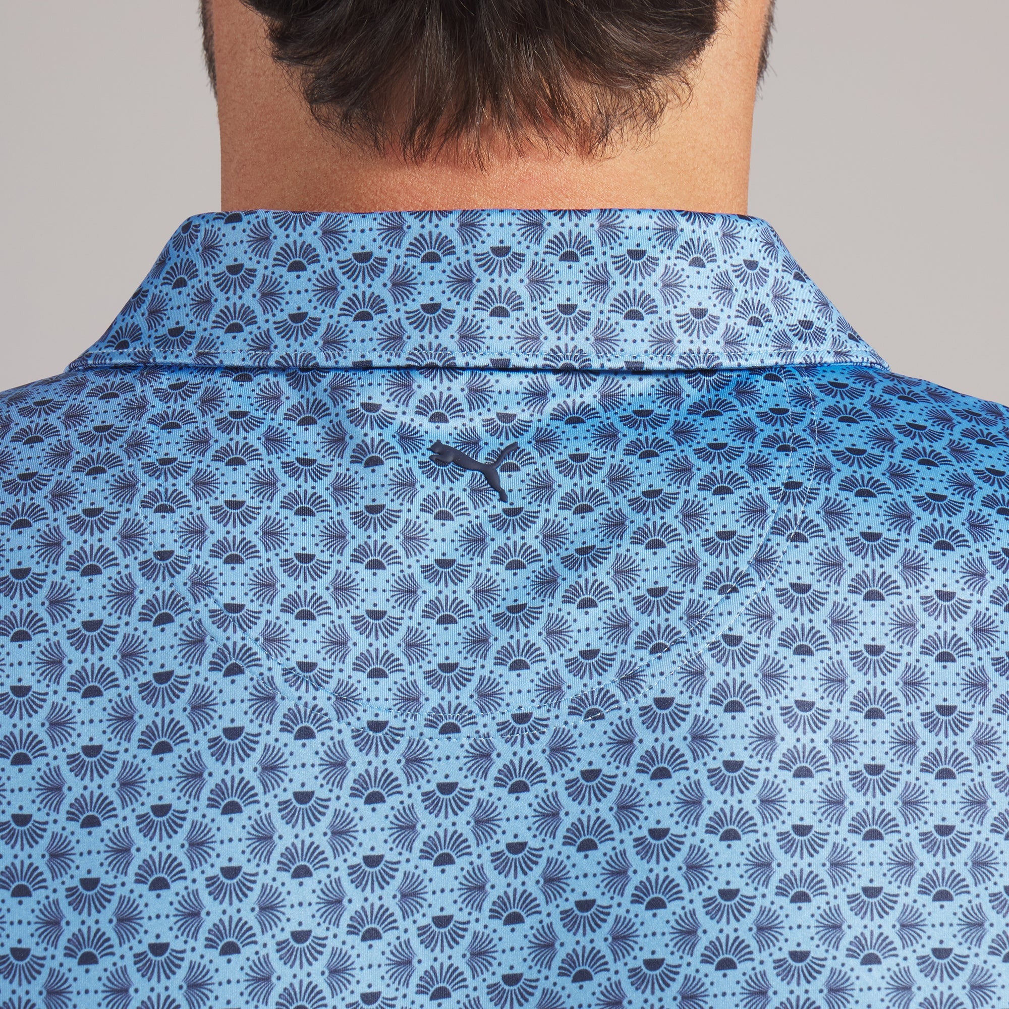 Puma MATTR Scallop BN Golf Polo - Blue