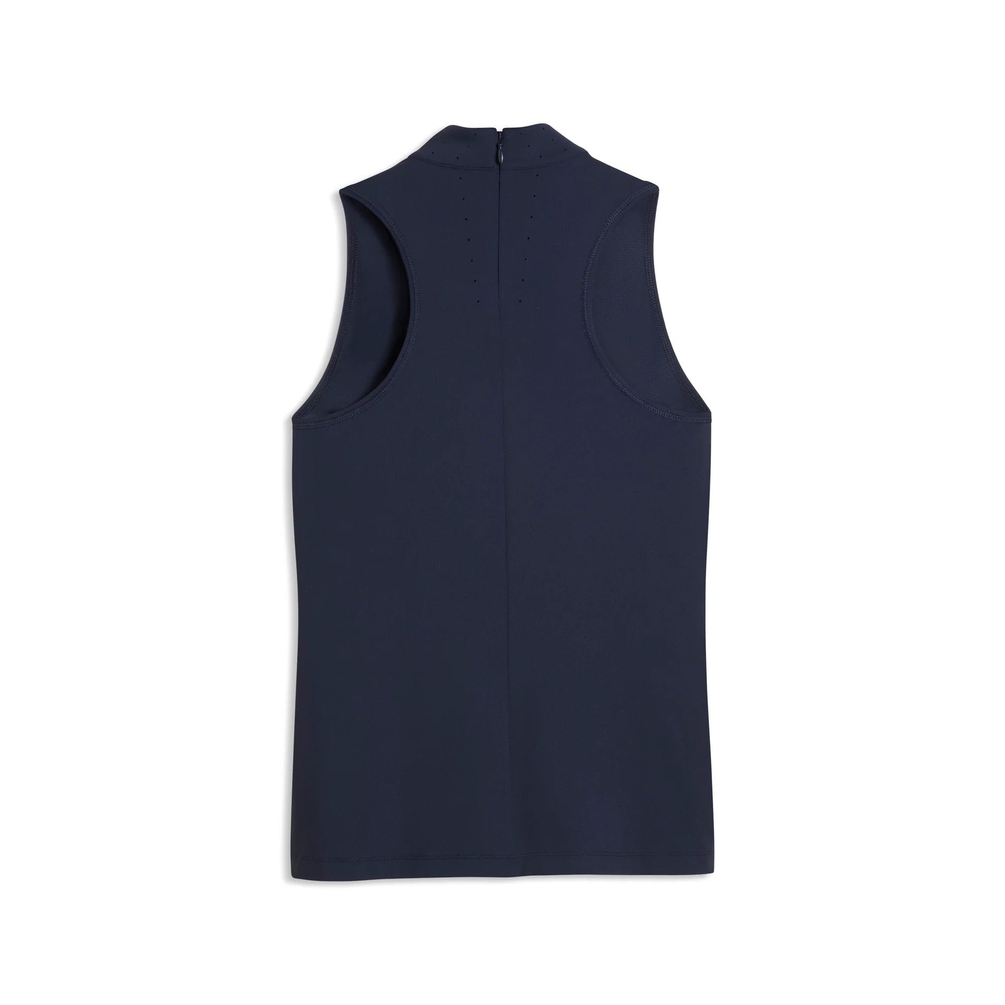 Puma Ladies Nylon Sport Sleeveless Mockneck Golf Polo - Navy