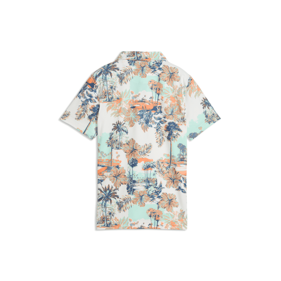 Puma Junior Boys Cloudspun Palm Golf Polo