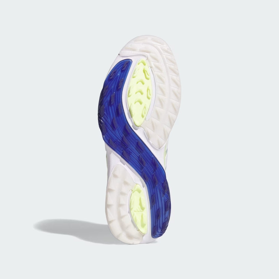 Adidas Adipower 26 Chaussures de golf sans crampons - Blanc/Bleu/Vert