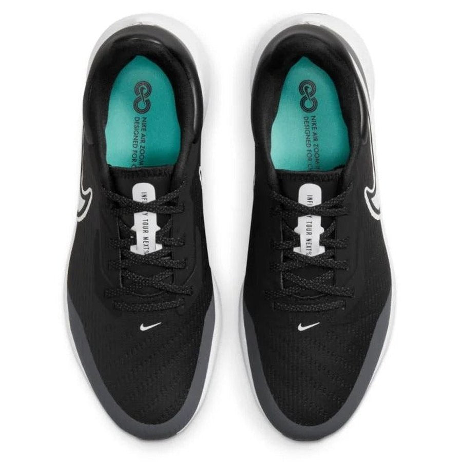 Nike Air Zoom Infinity Tour NEXT% Golf Shoes - Black/White | Free