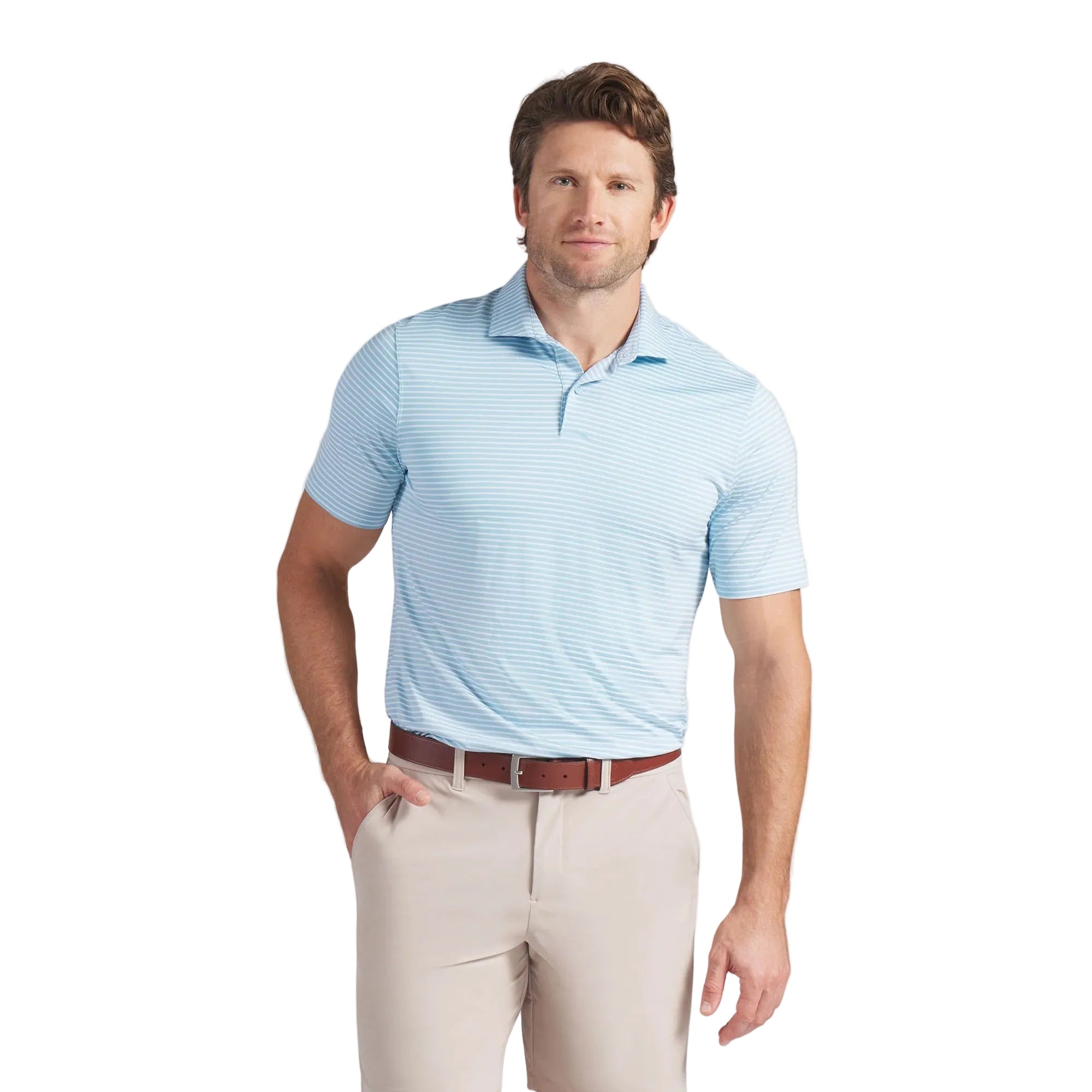 Puma BRRR Stripe Golf Polo - Blue