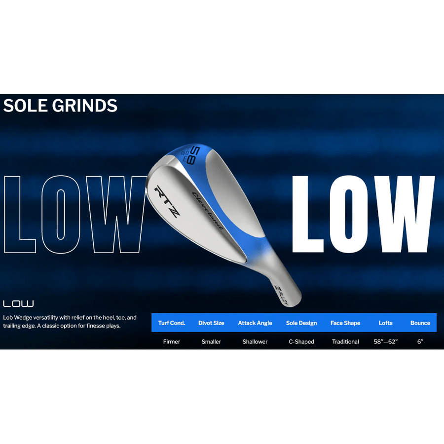 Cleveland RTZ Black Satin Wedge - FREE Custom Options
