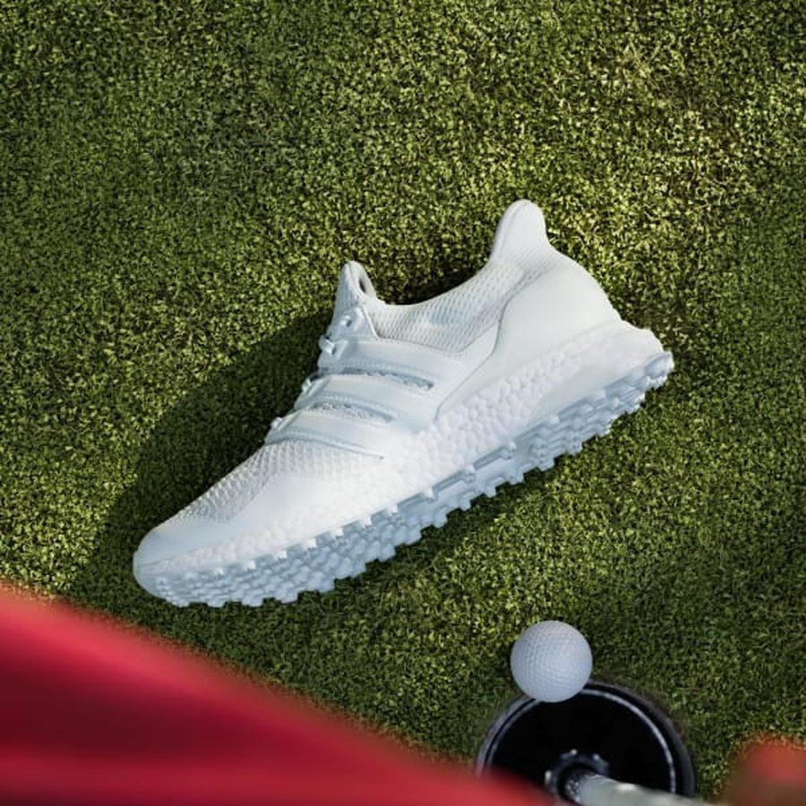 Adidas Ultraboost Spikeless Golf Shoes - Green/White