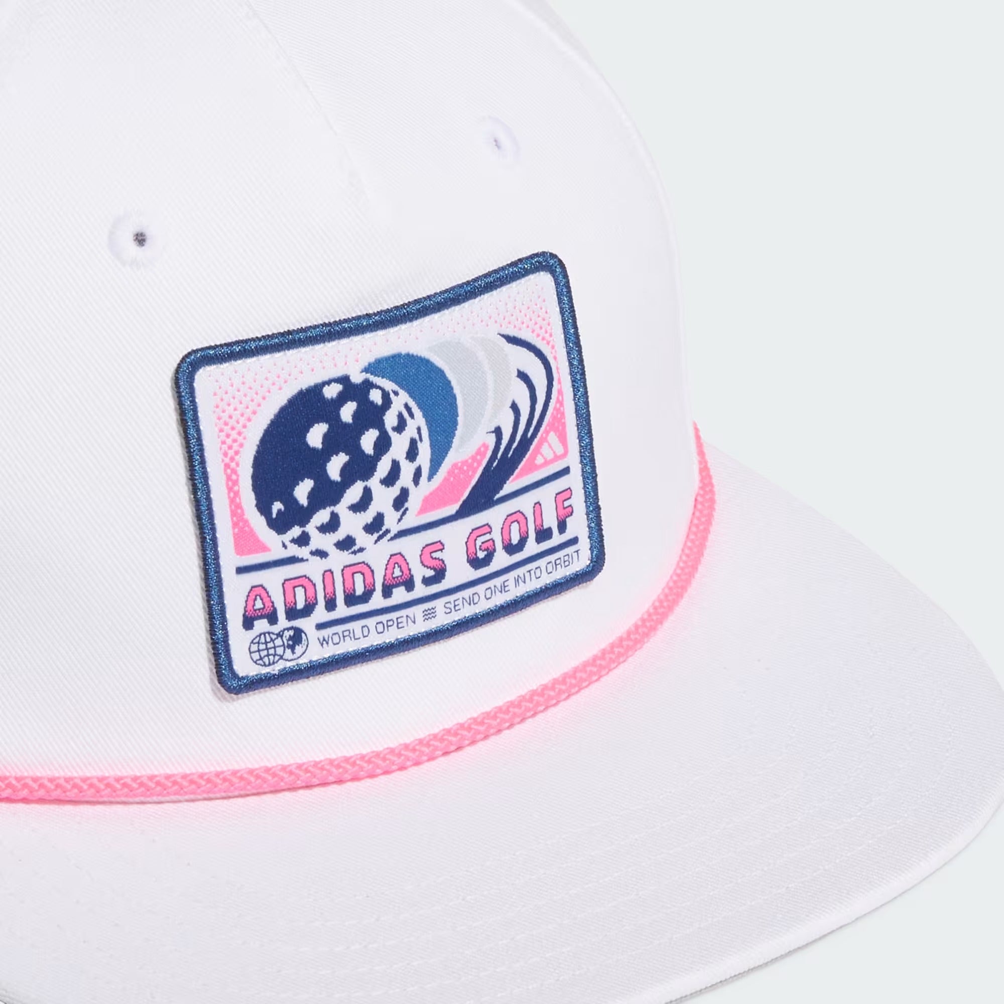 Adidas Juniors 5 Panel Patch Rope Hat - White