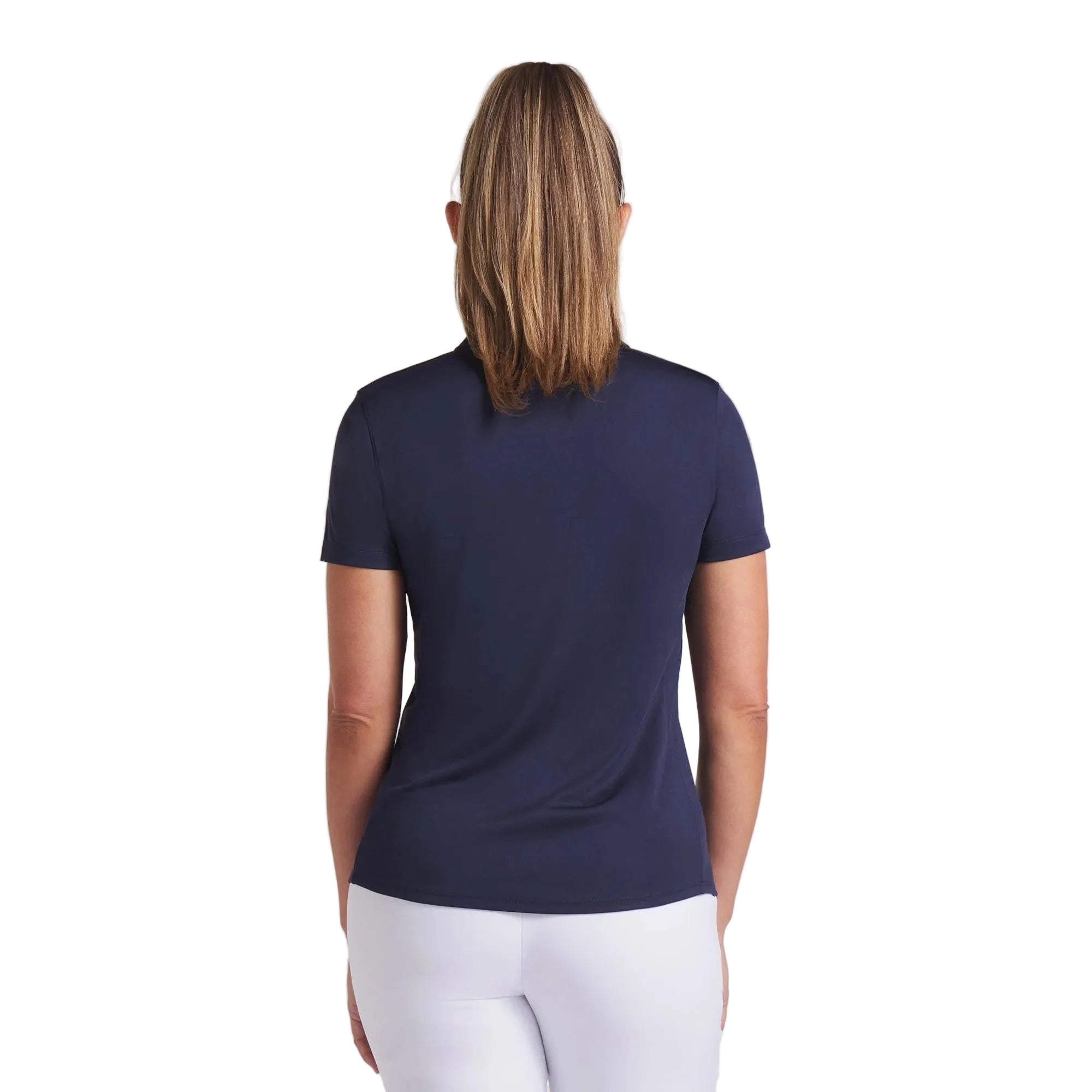 Puma Ladies Pure 2.0 Short Sleeve Polo - Navy