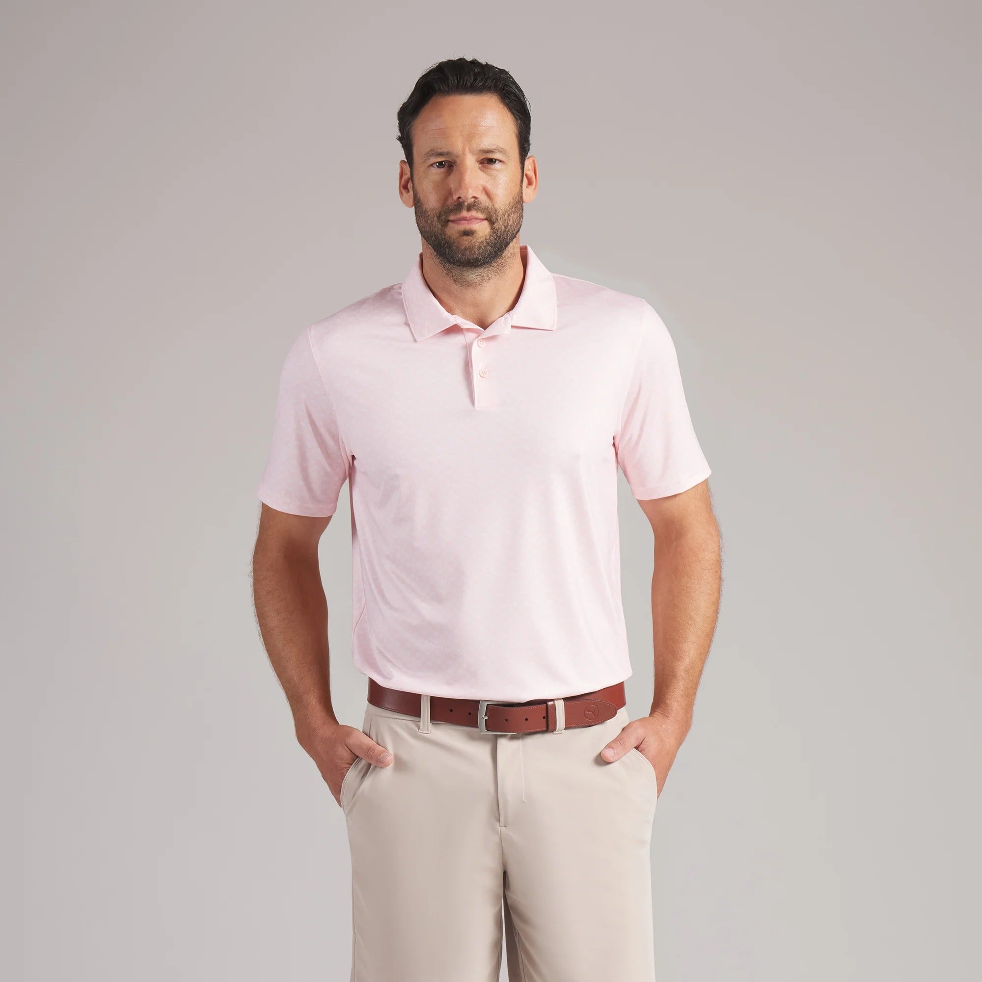 Puma MATTR Scallop BN Golf Polo - Rose