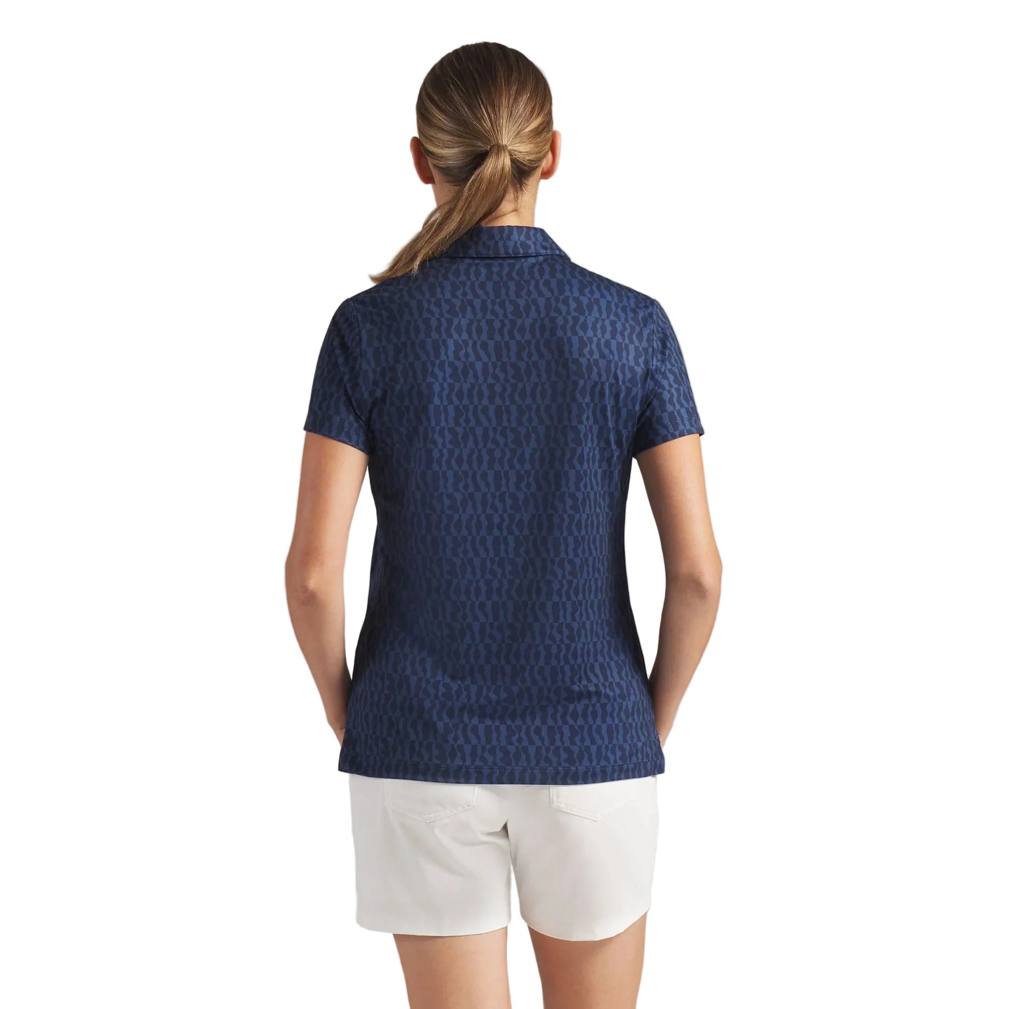 Puma Ladies CLOUDSPUN Wavey Golf Polo - Navy