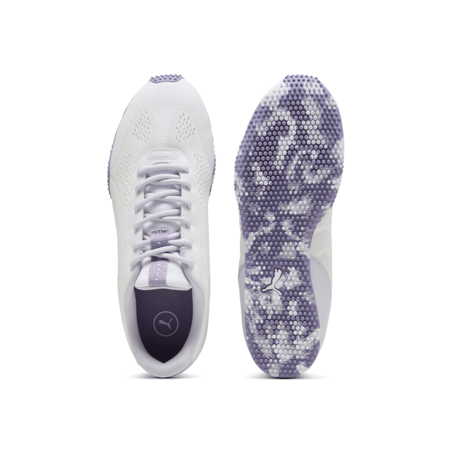 Puma Ladies Monolite 2 Spikeless Golf Shoes - White/Lilac