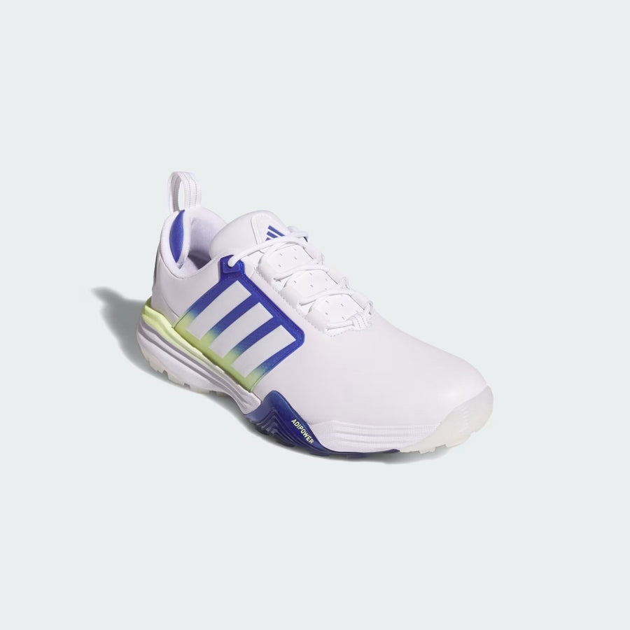 Adidas Adipower 26 chaussures de golf sans crampons - blanc/bleu/vert