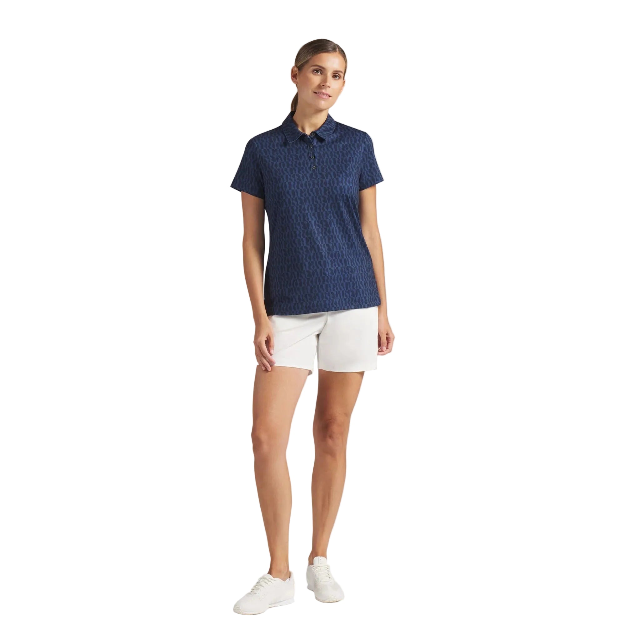 Puma Ladies CLOUDSPUN Wavey Golf Polo - Navy