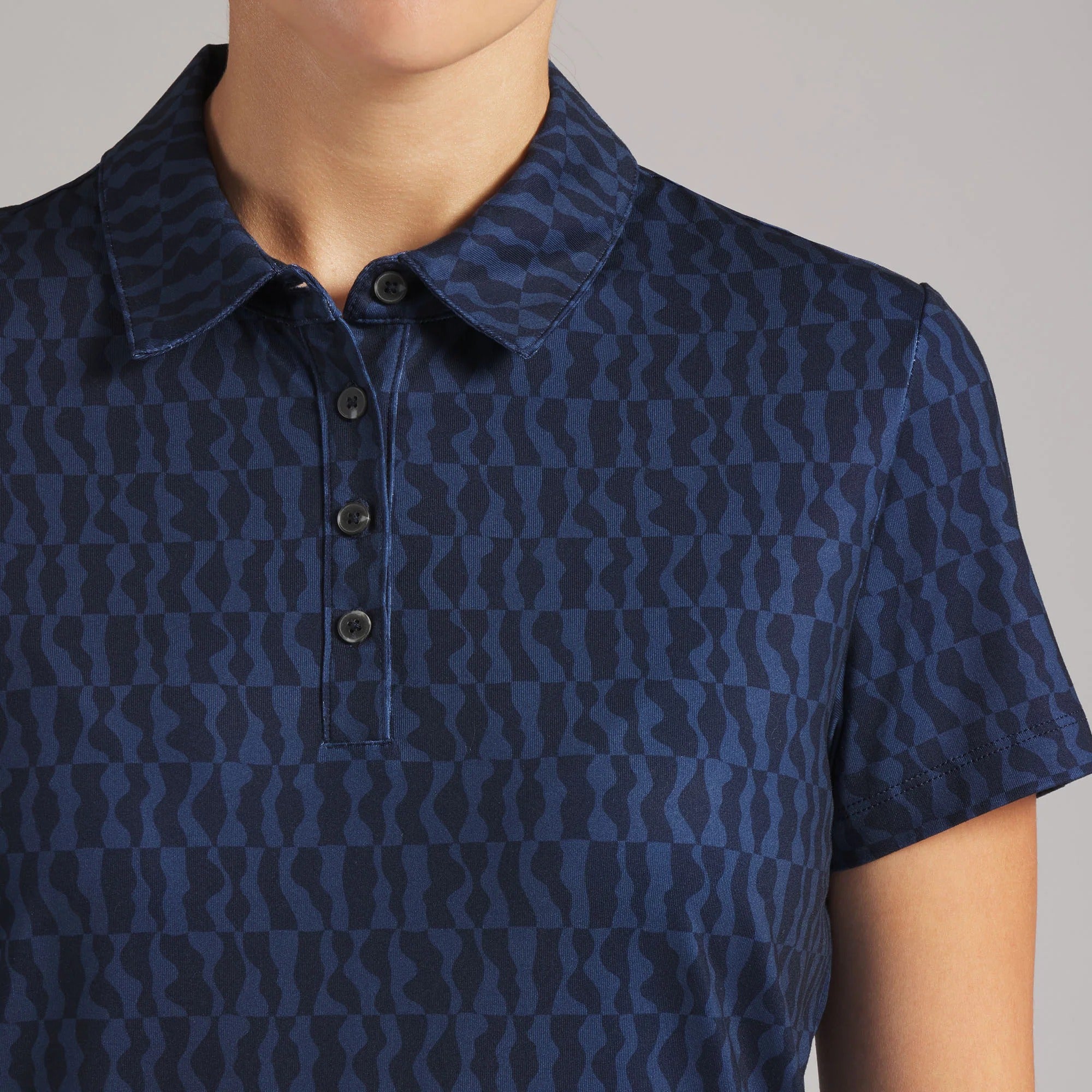 Puma Ladies CLOUDSPUN Wavey Golf Polo - Navy