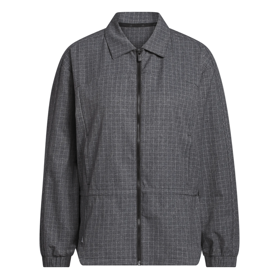 Adidas Ladies Ultimate365+ Peplum Grid Jacket - Black