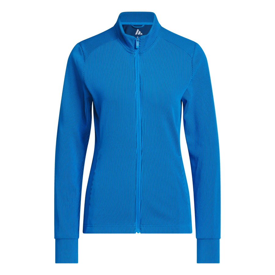 Adidas Ladies Performance Texture Full-Zip Jacket - Blue