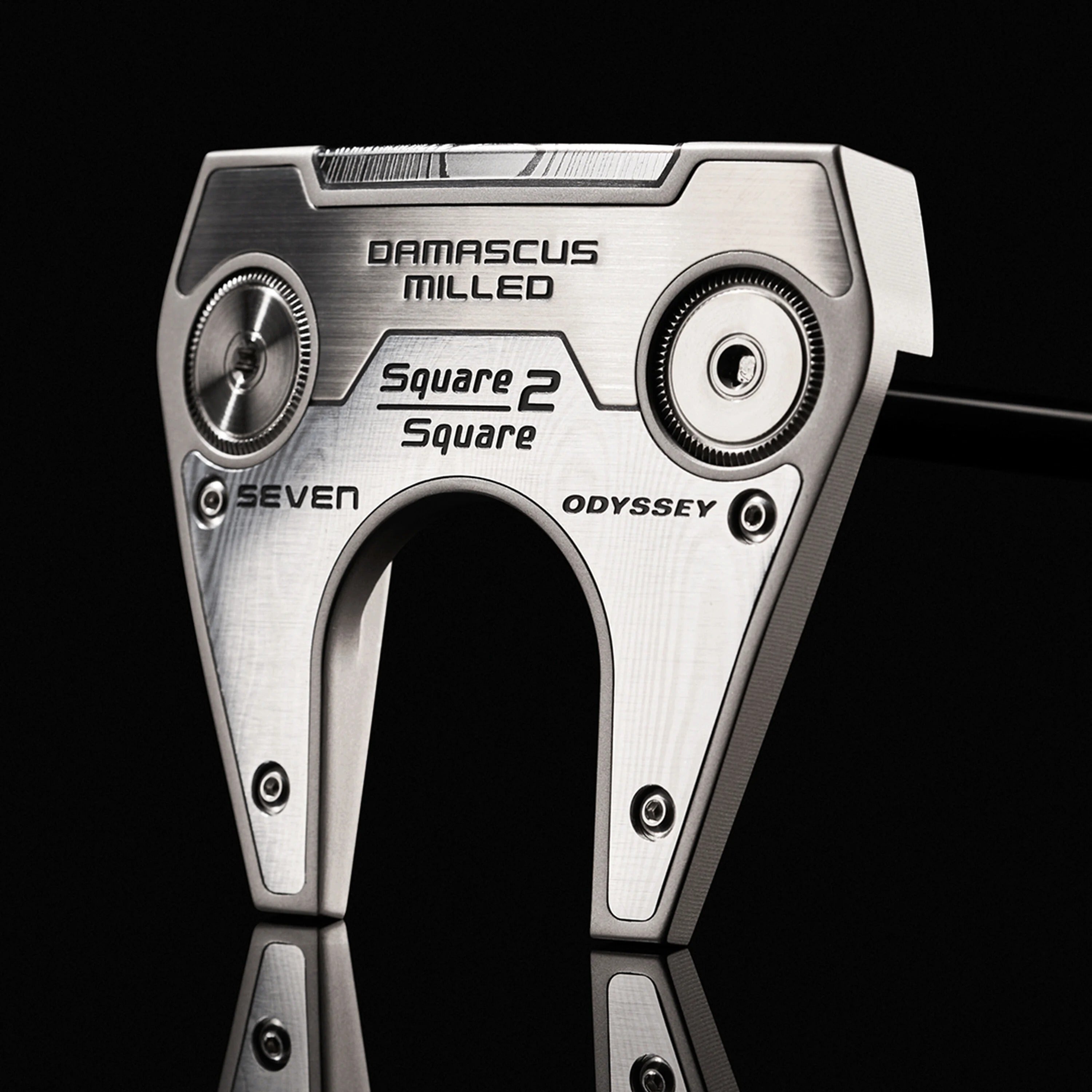 Odyssey Damascus Milled Square 2 Square Seven Center Shaft Putter